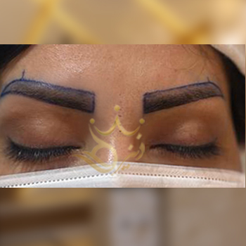 نمونه کاشت ابرو خانم افرو